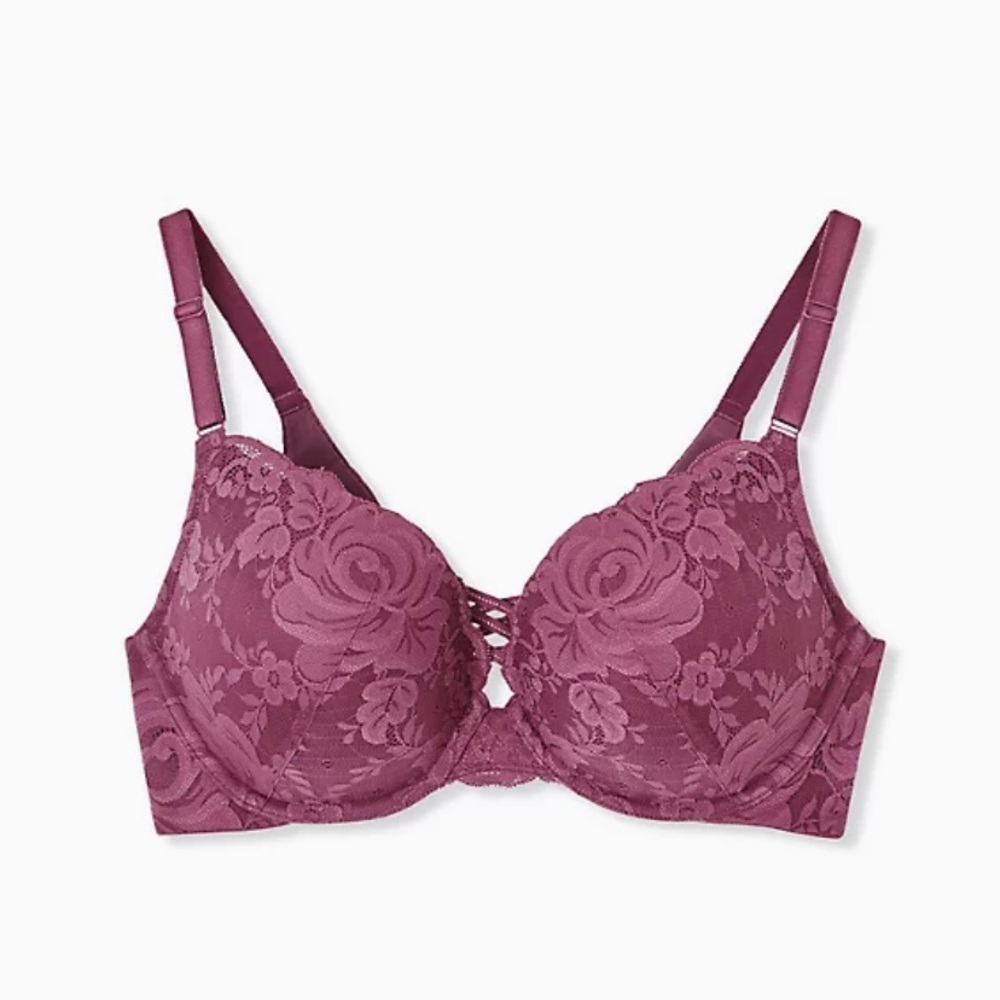 LACE 360° BACK SMOOTHING™ XO PUSH-UP PLUNGE BRA